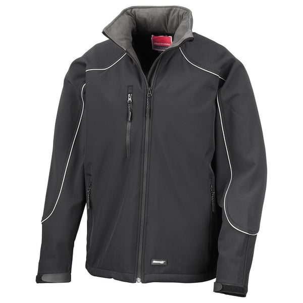 WORK-GUARD by Result Unisex Vuxen Ice Fell Softshelljacka med huva