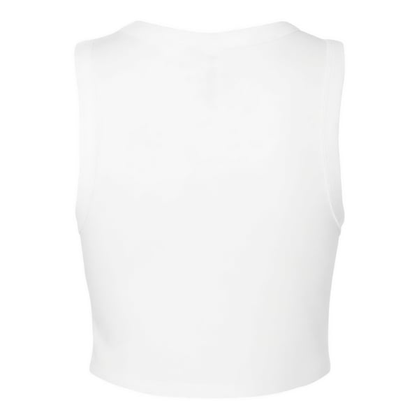 Bella + Canvas Womens/Ladies Plain Micro-Rib Muscle Crop Top