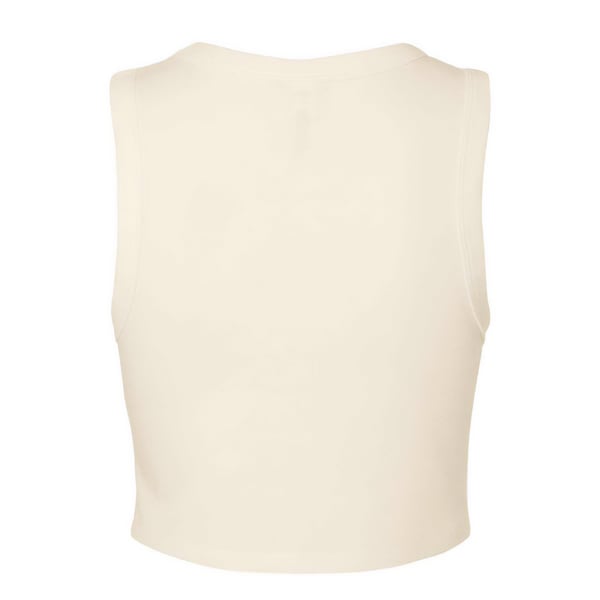 Bella + Canvas Womens/Ladies Plain Micro-Rib Muscle Crop Top