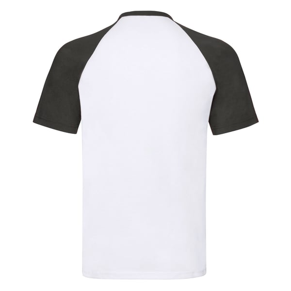 Fruit of the Loom Unisex Adult Contrast Panel Baseball T-Shirt