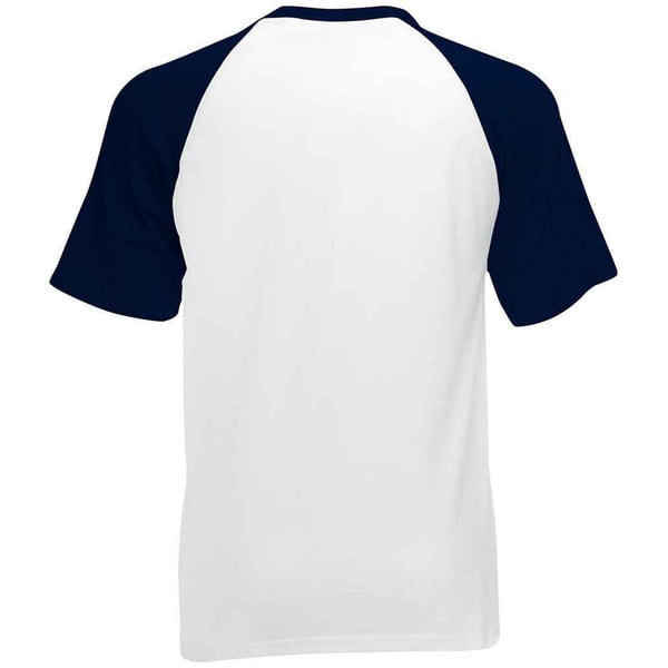 Fruit of the Loom Unisex Adult Contrast Panel Baseball T-Shirt