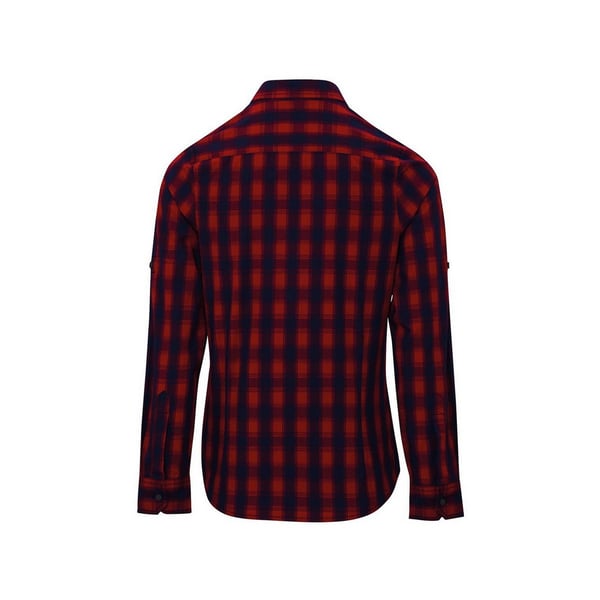 Premier Womens/Ladies Mulligan Checked Long-Sleeved Shirt