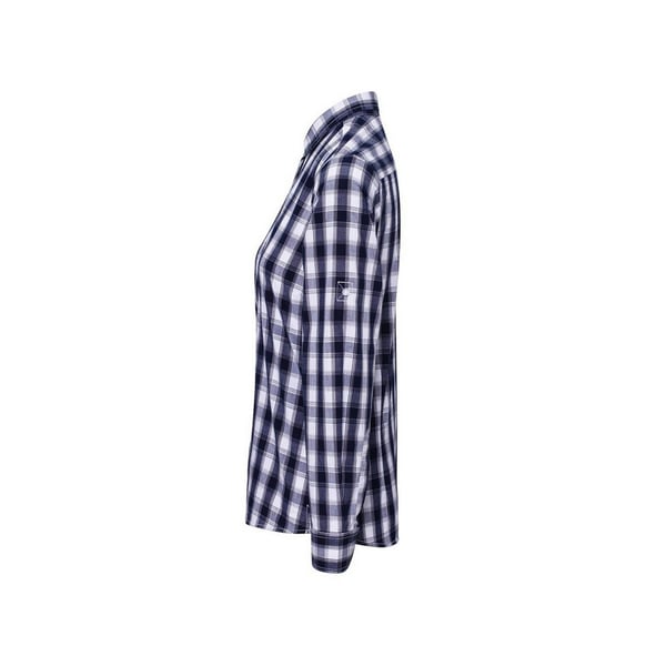 Premier Womens/Ladies Mulligan Checked Long-Sleeved Shirt