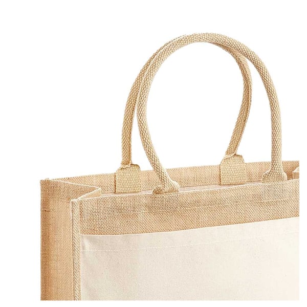 Westford Mill Jute Pocket Shopper Bag