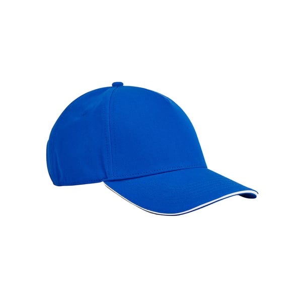 Beechfield Classic 5 Panel Organic Cotton Sandwich Peak Baseball Cap