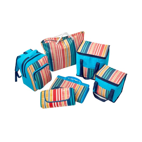 Home & Living Contrast Striped Beach Mat