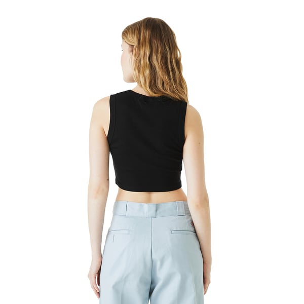 Bella + Canvas Naisten Heather Micro-Rib Cropped Muscle -toppi