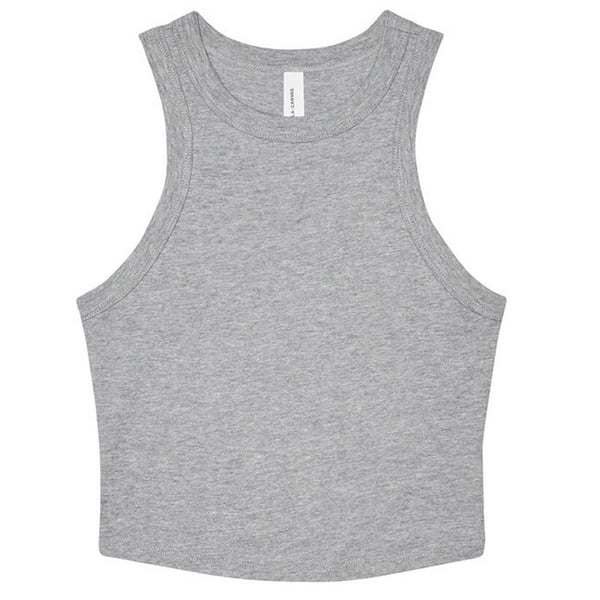Bella + Canvas Womens/Ladies Heather Micro-Rib Racerback Tank Top Bella + Canvas Womens/Ladies Heather Micro-Rib Racerback Tank Top