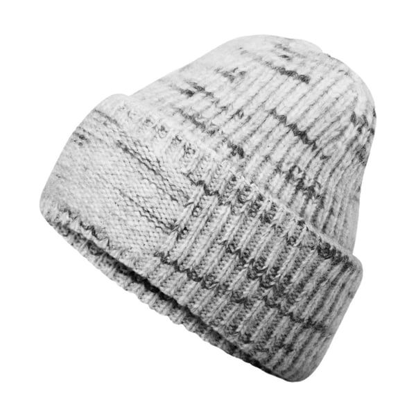 Beechfield Chunky Stickad Mössa med Vändbar Patch