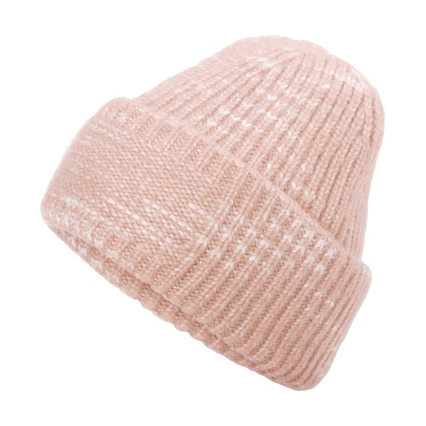 Beechfield Chunky Stickad Mössa med Vändbar Patch