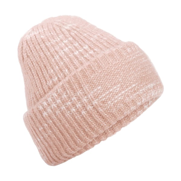 Beechfield Chunky Stickad Mössa med Vändbar Patch