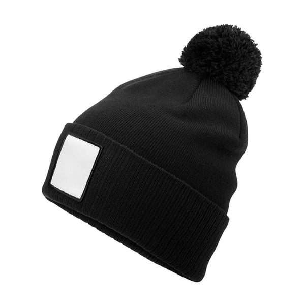 Beechfield Pom Pom Appliqué Patch Mössa