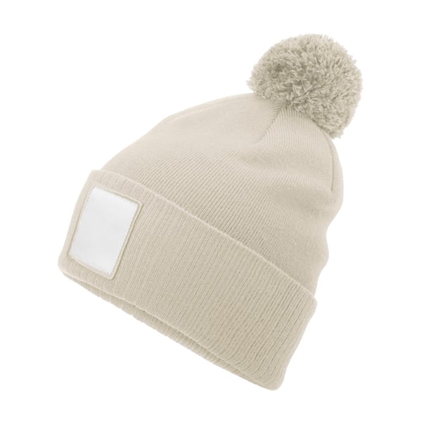 Beechfield Pom Pom Appliqué Patch Mössa