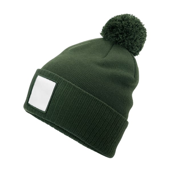 Beechfield Pom Pom Appliqué Patch Mössa