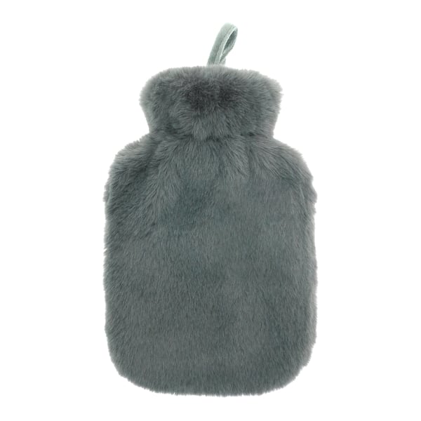 Ribbon Super Luxury Faux Fur Hot Water Bottle And Cover