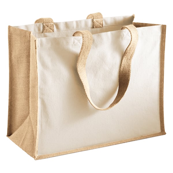 Westford Mill Klassisk Jute Tryckbar Shoppingväska