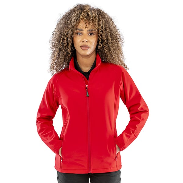 Result Genuine Recycled Womens/Ladies 2 Layer Printable Soft Shell Jacket