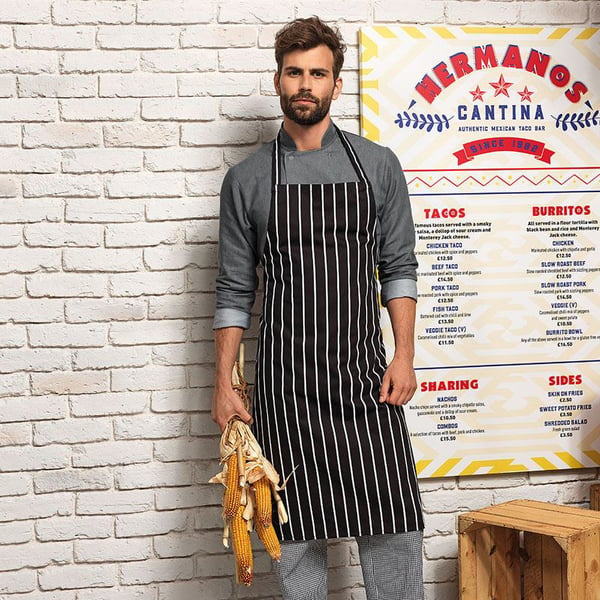 Premier Ladies/Womens Stripe Apron / Workwear (Butchers Style)