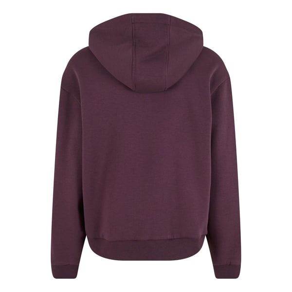 Build Your Brand Unisex Adult Fluffy Full Zip Hoodie