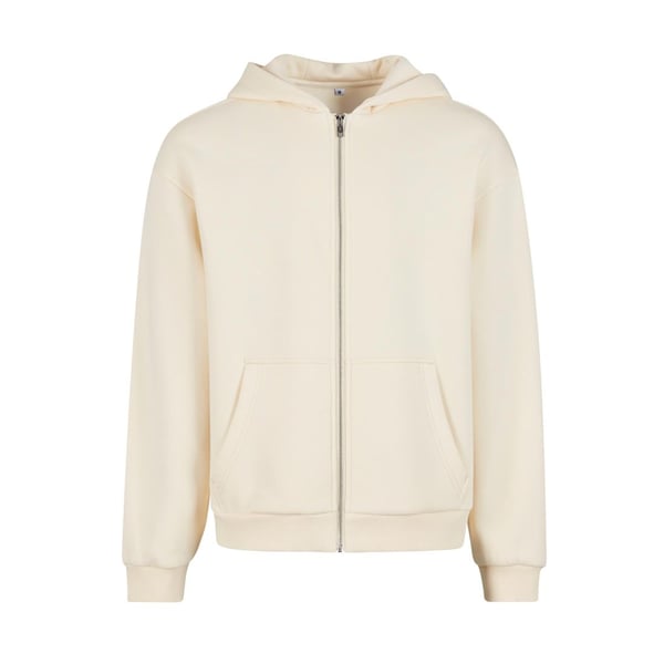 Build Your Brand Unisex Vuxen Fluffig Huvtröja med Hel Dragkedja
