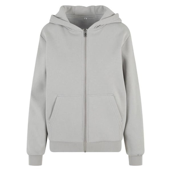 Build Your Brand Womens/Ladies Fluffy Full Zip Hoodie