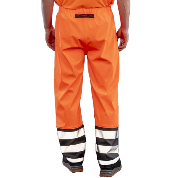 Result Genuine Recycled Unisex Adult Prism High-Vis Recycled PU Heavy Duty Trousers