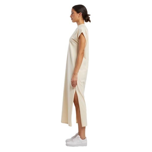 Build Your Brand Womens/Ladies Extended Shoulder Long Midi Dress