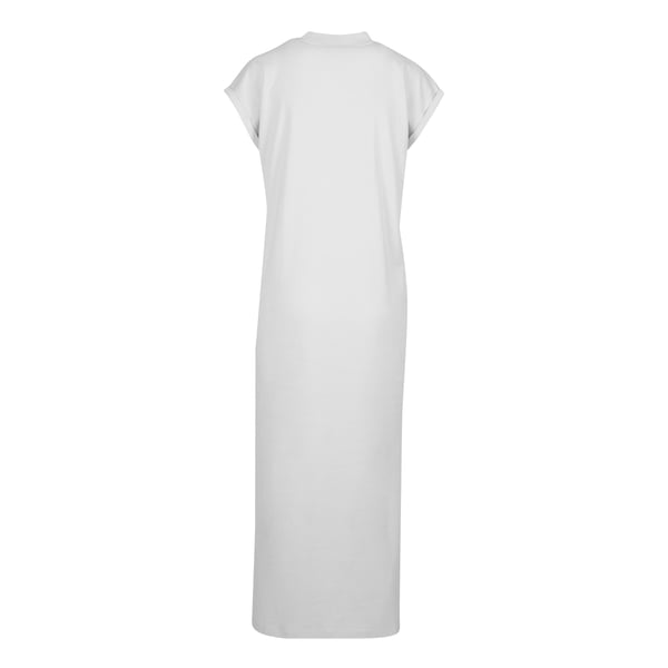 Build Your Brand Womens/Ladies Extended Shoulder Long Midi Dress