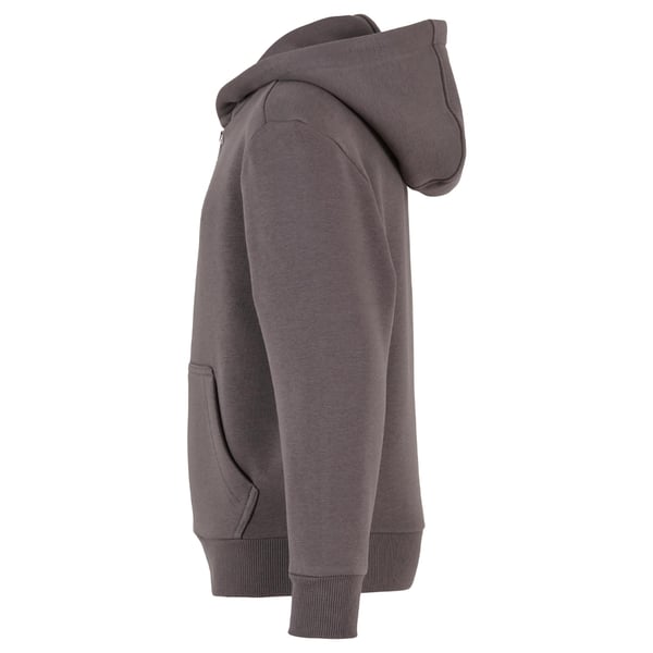 Build Your Brand Childrens/Kids Fluffy Full Zip Hoodie