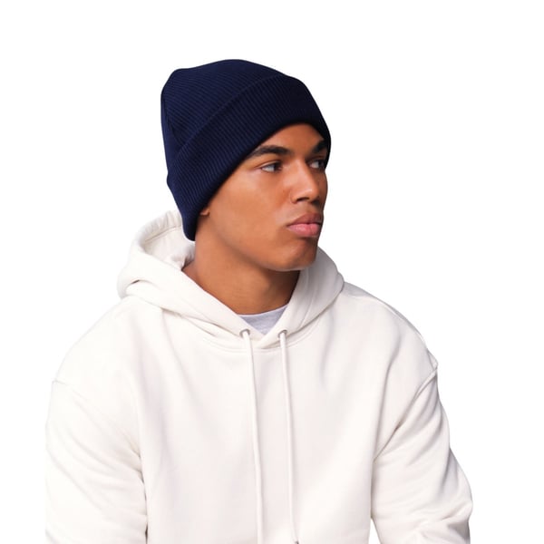 Beechfield Unisex Vuxen Original Ekologisk Bomull Mössa med Uppvikt Kant