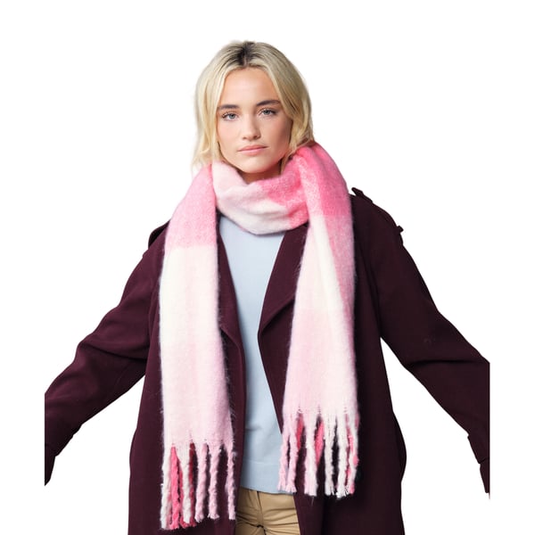 Beechfield Unisex Adult Checked Fluffy Scarf