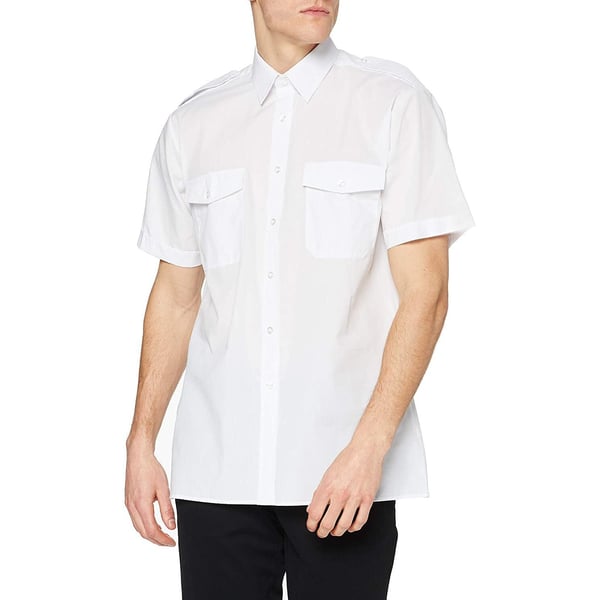 Premier Mens Short Sleeve Pilot Plain Work Shirt