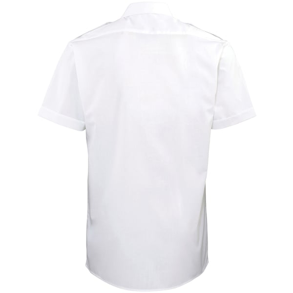 Premier Mens Short Sleeve Pilot Plain Work Shirt