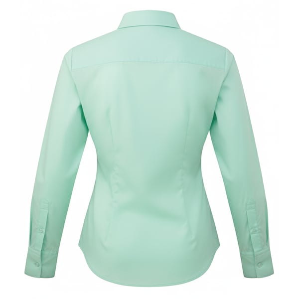 Premier Womens/Ladies Poplin Long-Sleeved Blouse