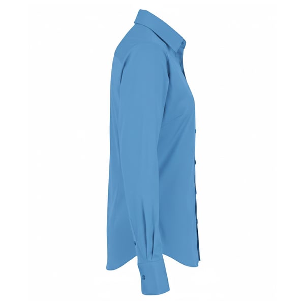 Premier Womens/Ladies Poplin Long-Sleeved Blouse