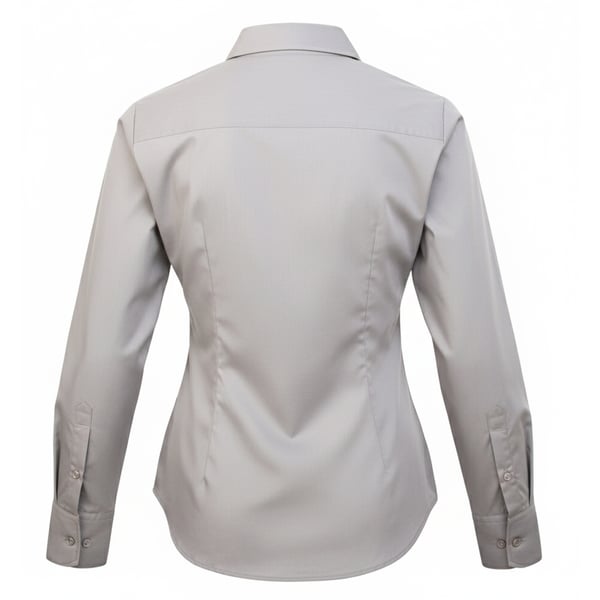 Premier Womens/Ladies Poplin Long-Sleeved Blouse