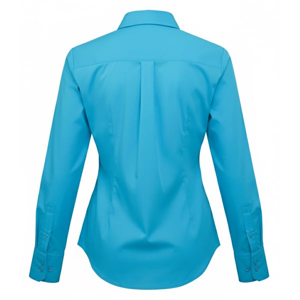 Premier Womens/Ladies Poplin Long-Sleeved Blouse