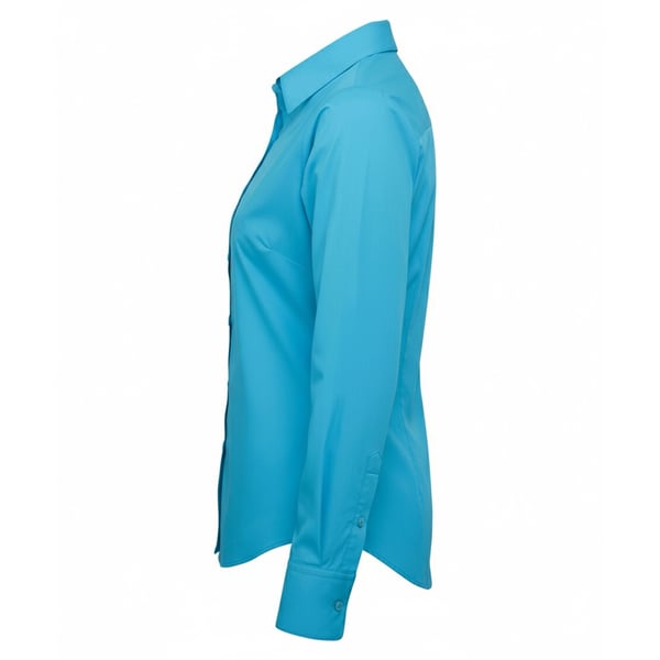 Premier Womens/Ladies Poplin Long-Sleeved Blouse
