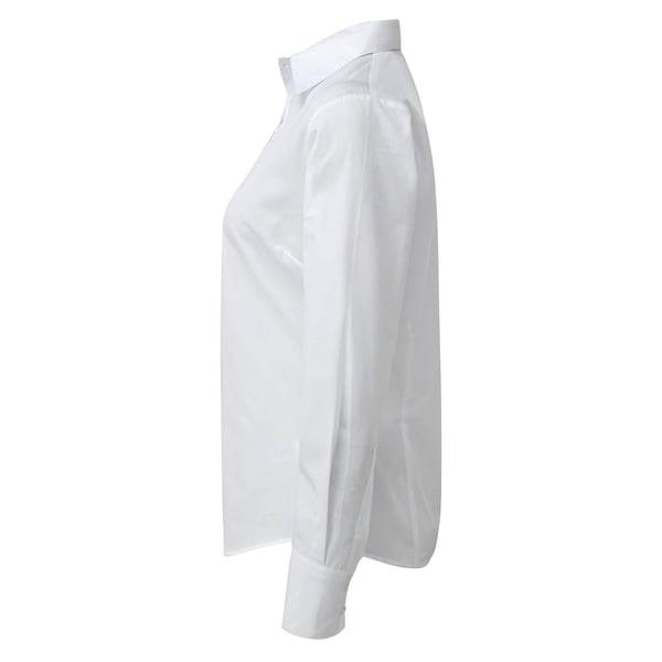 Premier Womens/Ladies Poplin Long-Sleeved Blouse