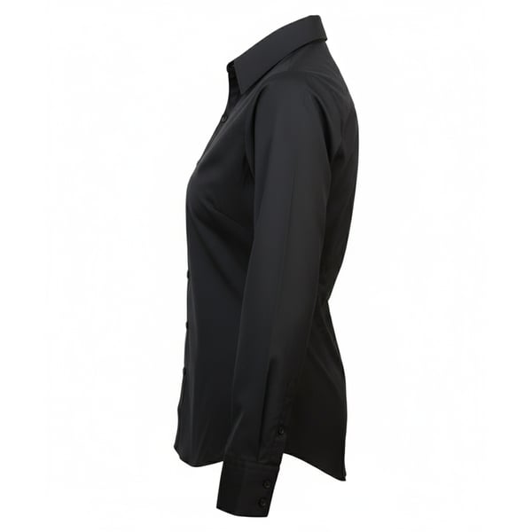 Premier Womens/Ladies Poplin Long-Sleeved Blouse