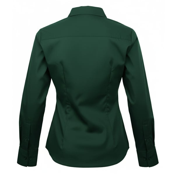 Premier Womens/Ladies Poplin Long-Sleeved Blouse