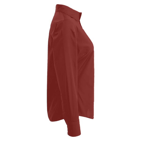 Premier Womens/Ladies Poplin Long-Sleeved Blouse