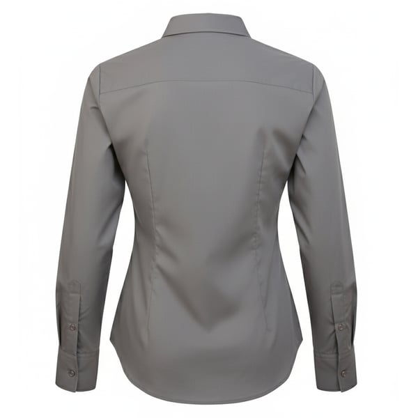 Premier Womens/Ladies Poplin Long-Sleeved Blouse