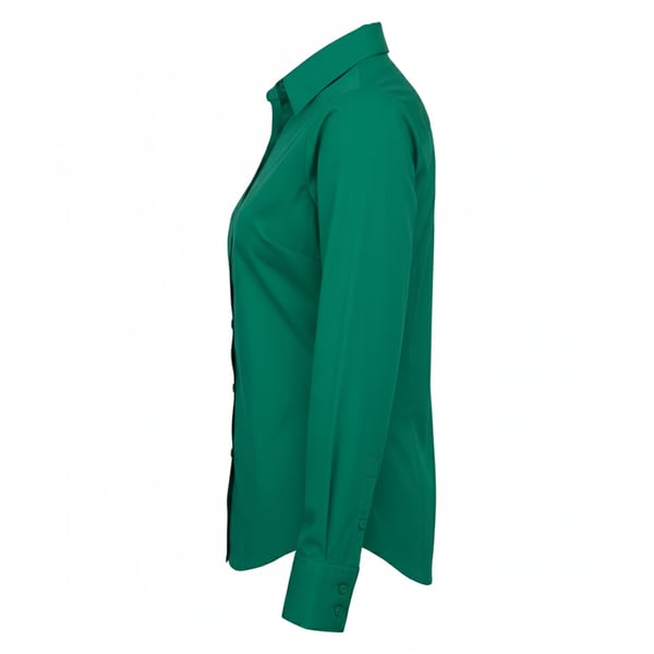 Premier Womens/Ladies Poplin Long-Sleeved Blouse