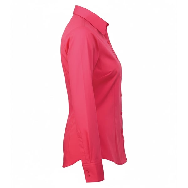 Premier Womens/Ladies Poplin Long-Sleeved Blouse