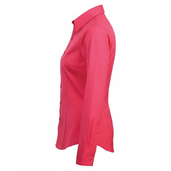 Premier Womens/Ladies Poplin Long-Sleeved Blouse