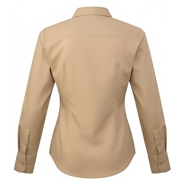 Premier Womens/Ladies Poplin Long-Sleeved Blouse