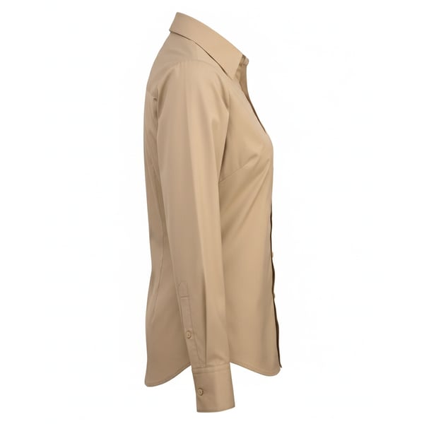 Premier Womens/Ladies Poplin Long-Sleeved Blouse