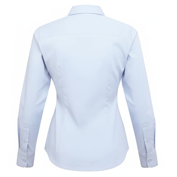 Premier Womens/Ladies Poplin Long-Sleeved Blouse