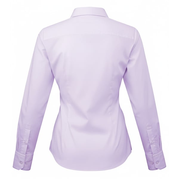 Premier Womens/Ladies Poplin Long-Sleeved Blouse